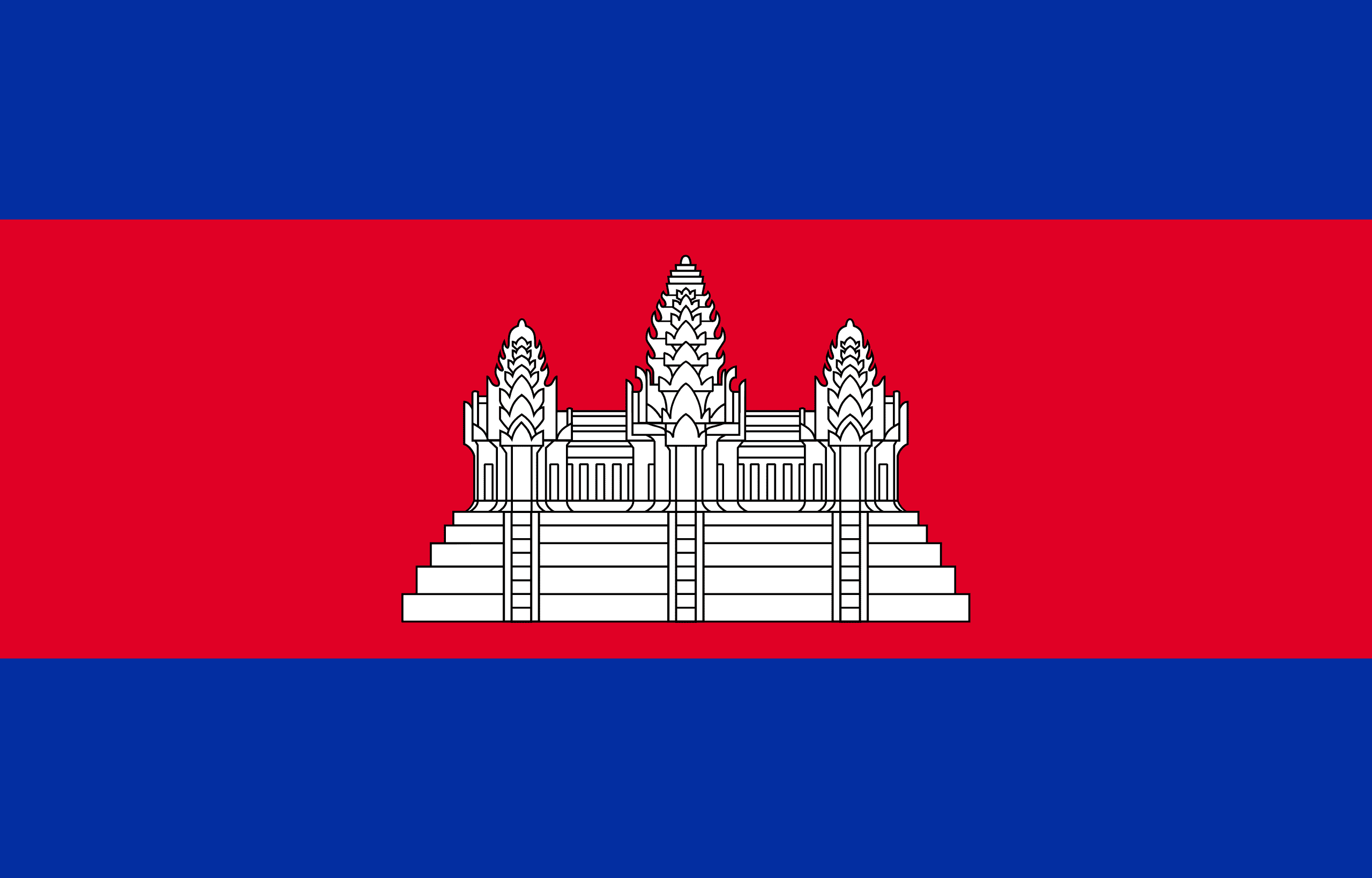 Flag of กัมพูชา (Cambodia)