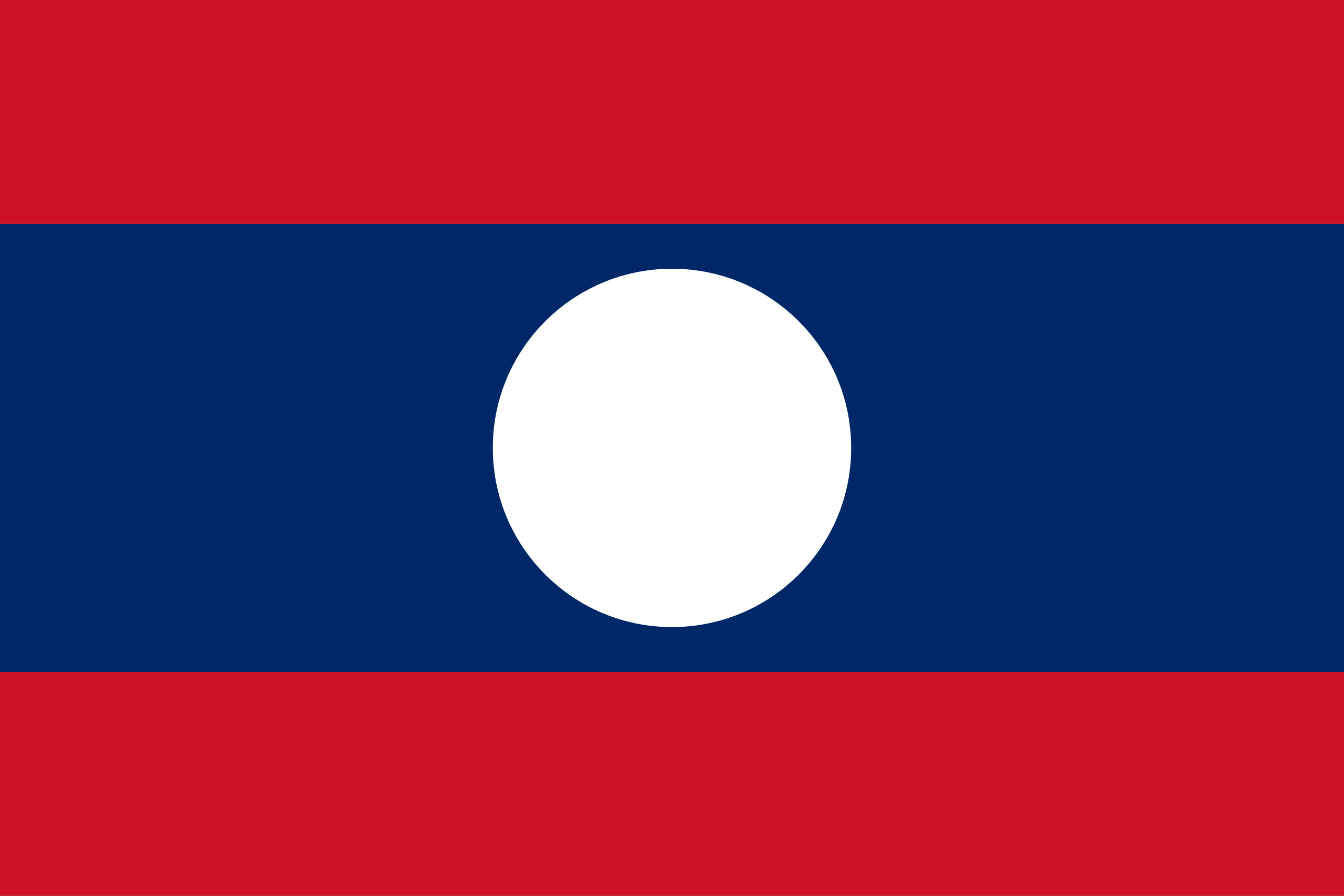 Flag of ลาว (Laos)