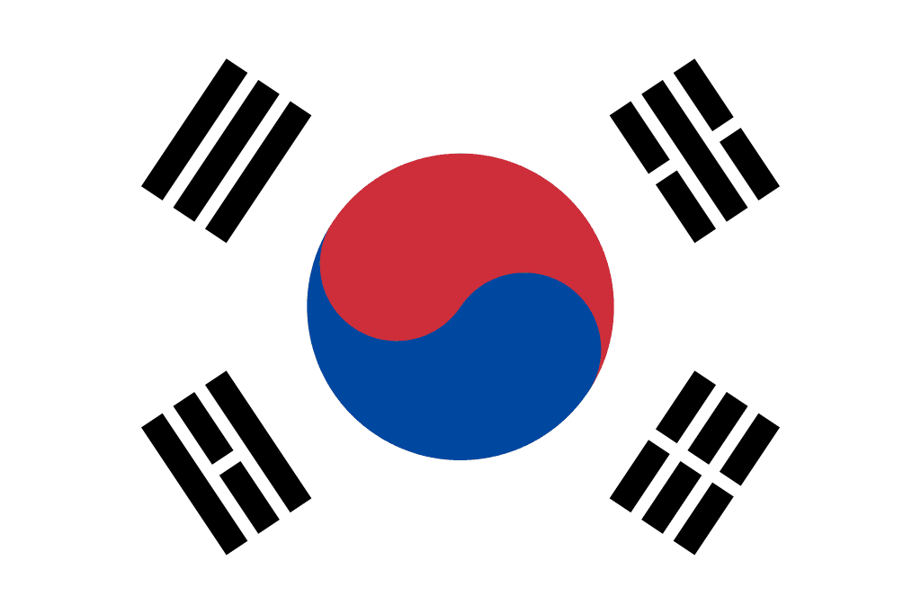 Flag of เกาหลีใต้ (South Korea)