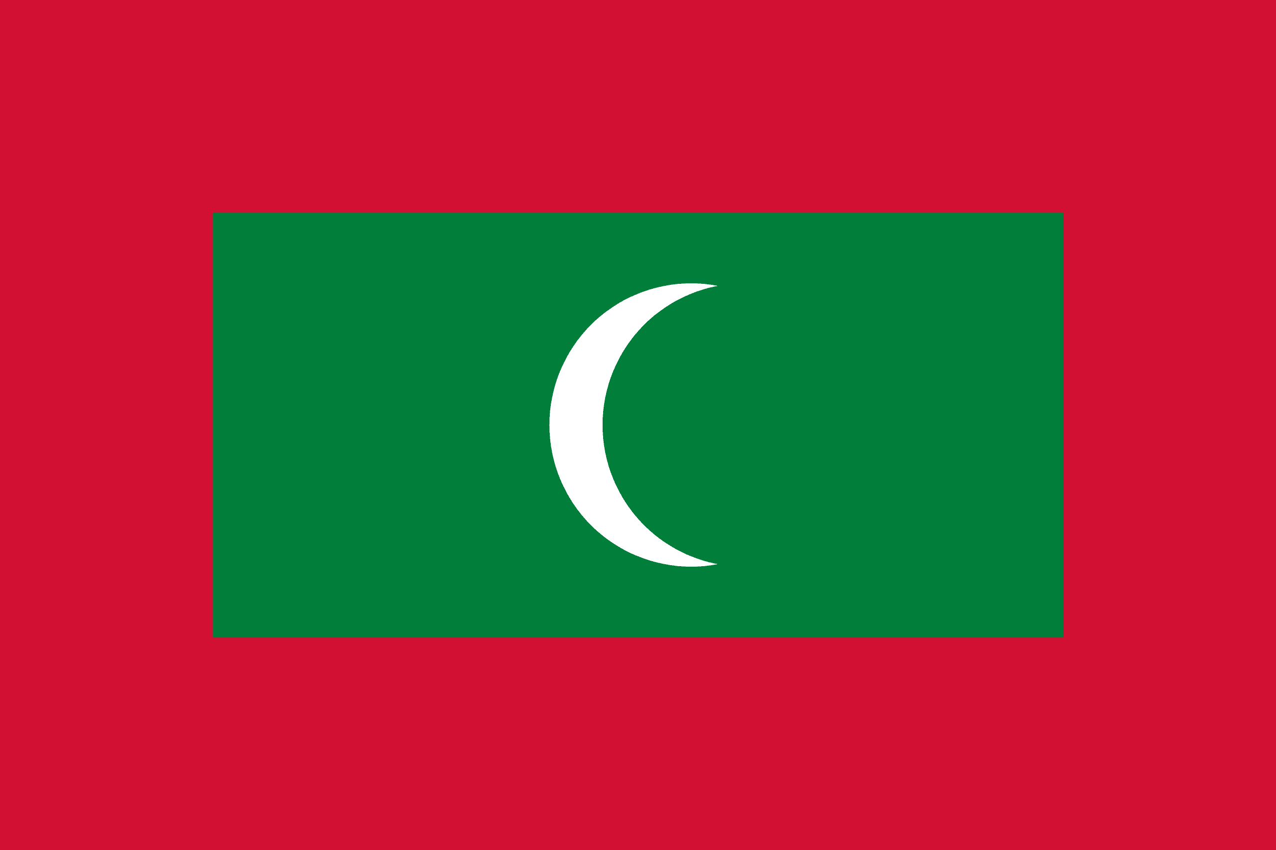 Flag of มัลดีฟส์ (Maldives)