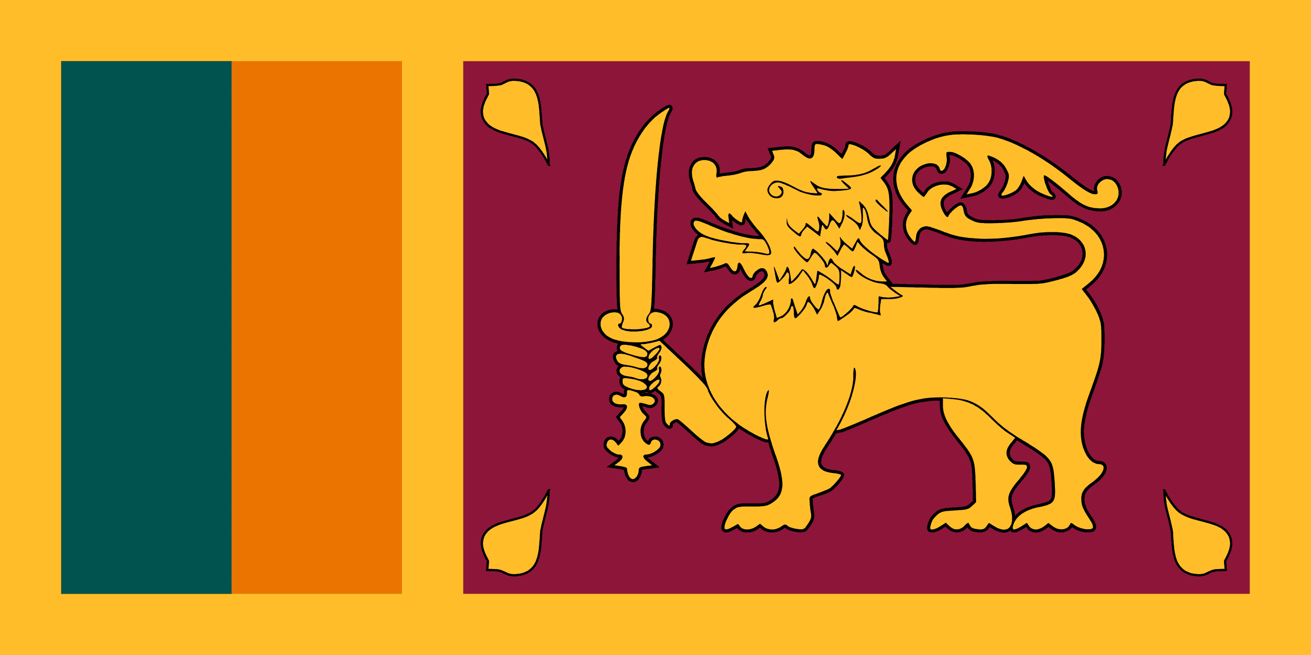 Flag of ศรีลังกา (Sri Lanka)