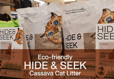 Eco-friendly Hide &amp; Seek Cassava Cat Litter